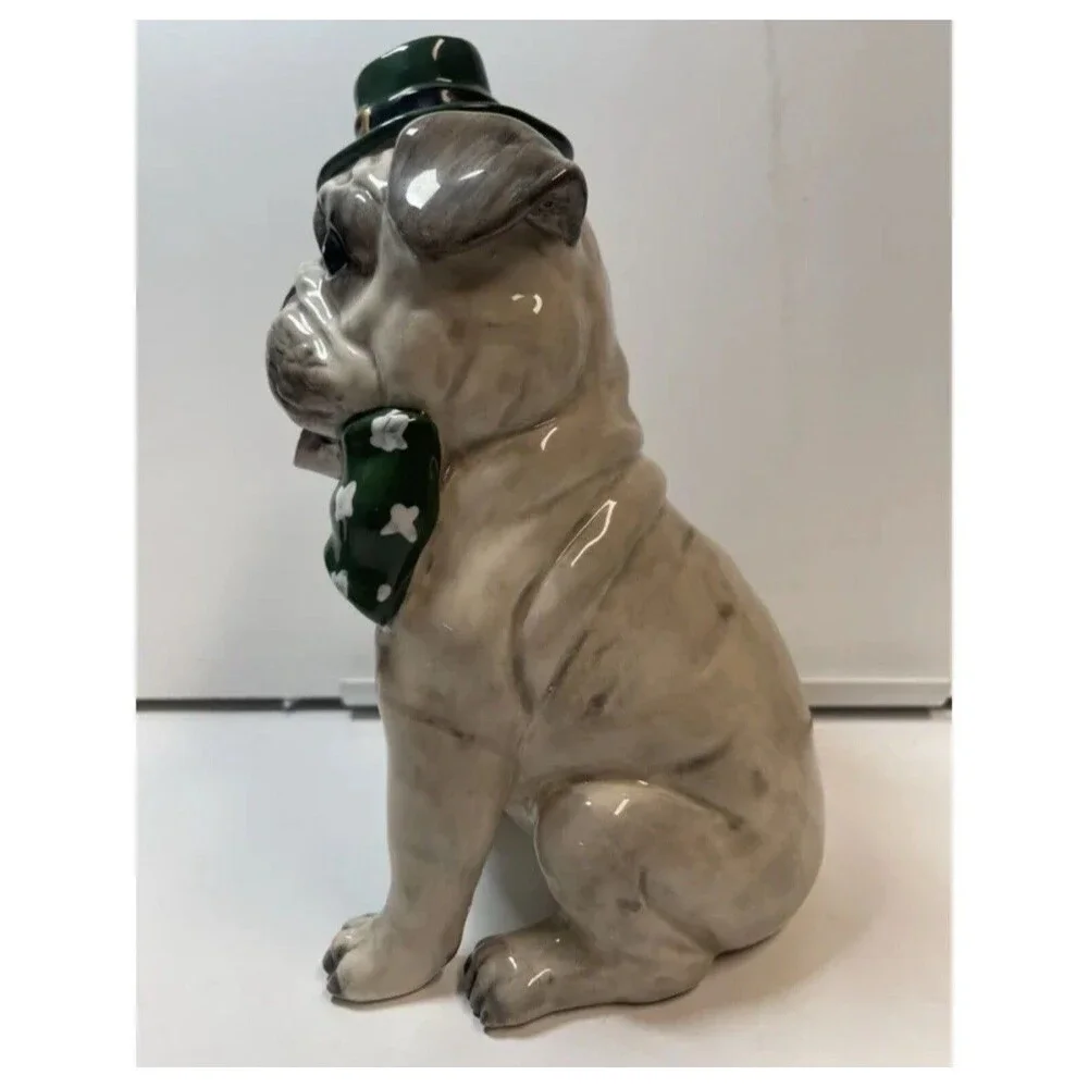 Blue Sky Clayworks 2021 St Patrick’s Day Irish Dog Figurine (Sm Chip) - Picture 2 of 8